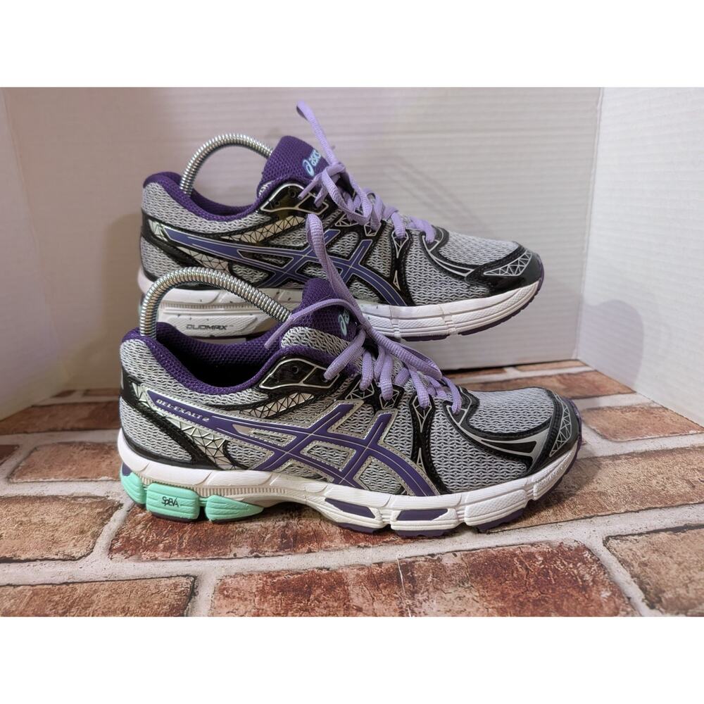 ASICS GEL-Exalte 2 Women's Running Shoes Size 10 US Gray Purple T4B6N Pre-owned - Picture 7 of 9
